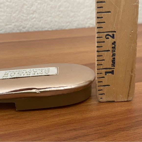 BADGLEY MISCHKA American Glamour Rose Gold Embellished Rhinestones Sandals 7.5 - Picture 8 of 13